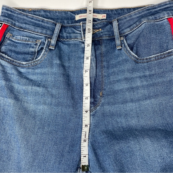 Levi’s 721 High Rise Side Stripe Jeans Size 29 - Picture 13 of 15